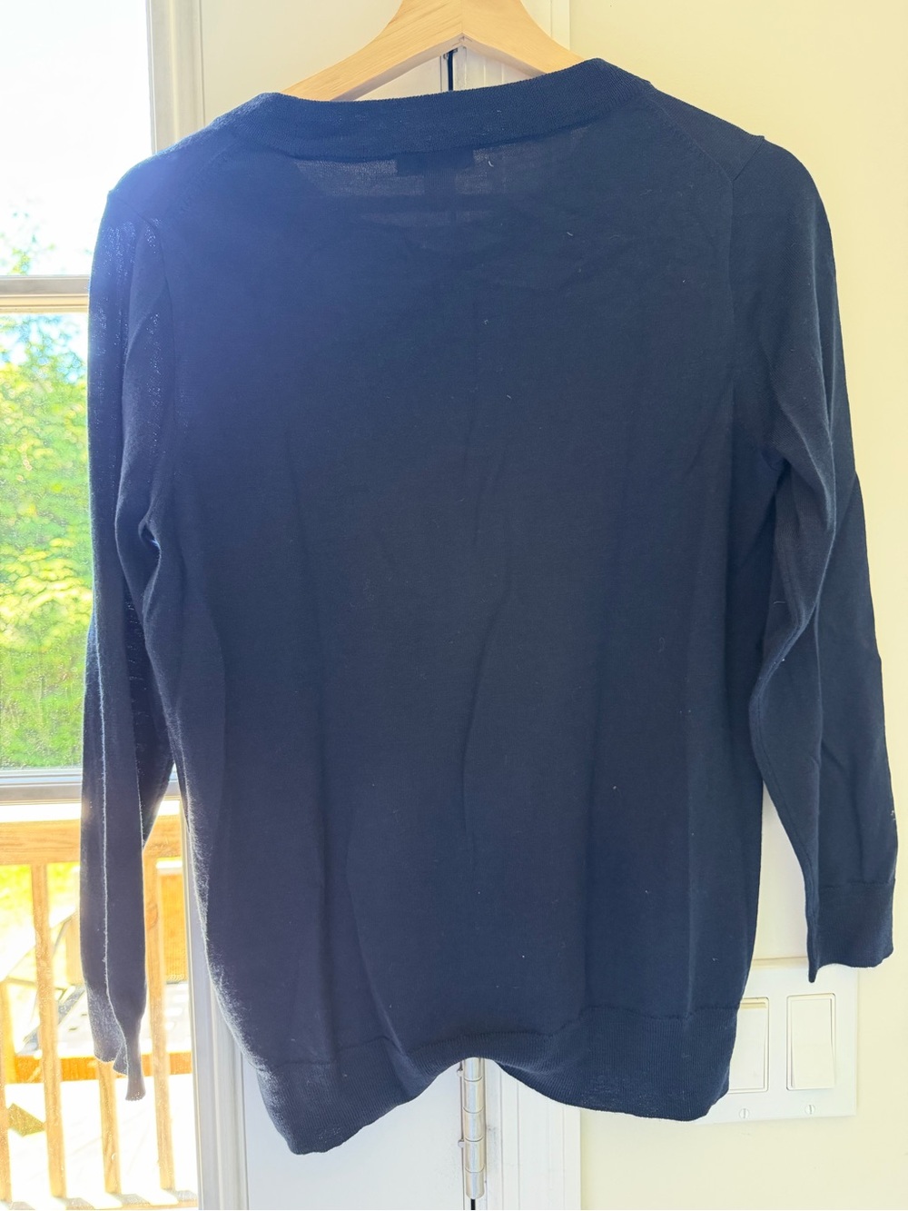 NWT J.Crew 100% Merino Wool Navy Blue Sweater Women’s Medium - Picture 8 of 8